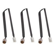 3X Window/Door Pass Through Flat RF Coaxial Cable PL295 UHF Male to SO239 UHF Female 50 Ohm ,40cm