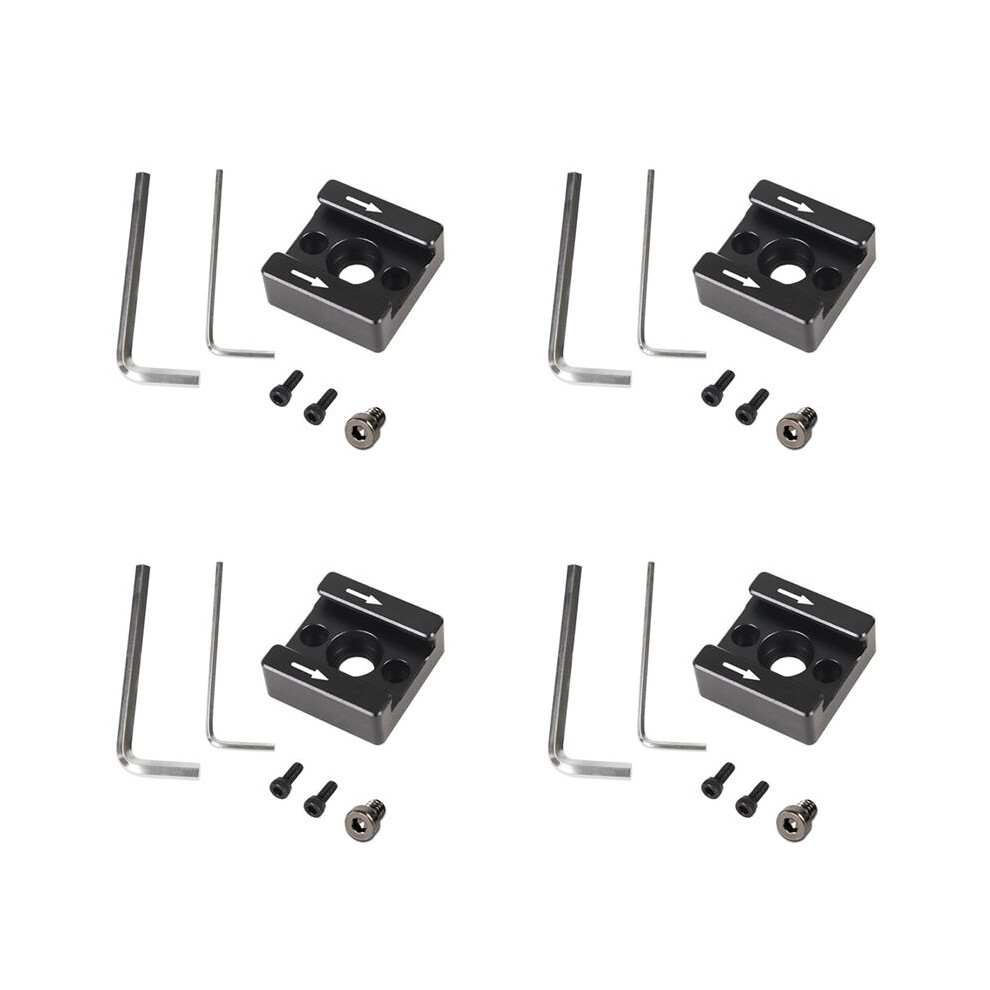 4Set 1/4 Thread Cold Hot Shoe Mount Adapter For Dslr Camera Cage Rig /Flash /Led /Microphone /Monitor Mounting Light 4713940308810