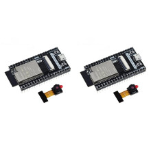 2X ESP32 CAM-Entwicklungsboard ESP32-WROVER-DEV CH340C WLAN-Modul mit OV2640-Kamera ESP32-CAM ESP32-WROVER, Weld