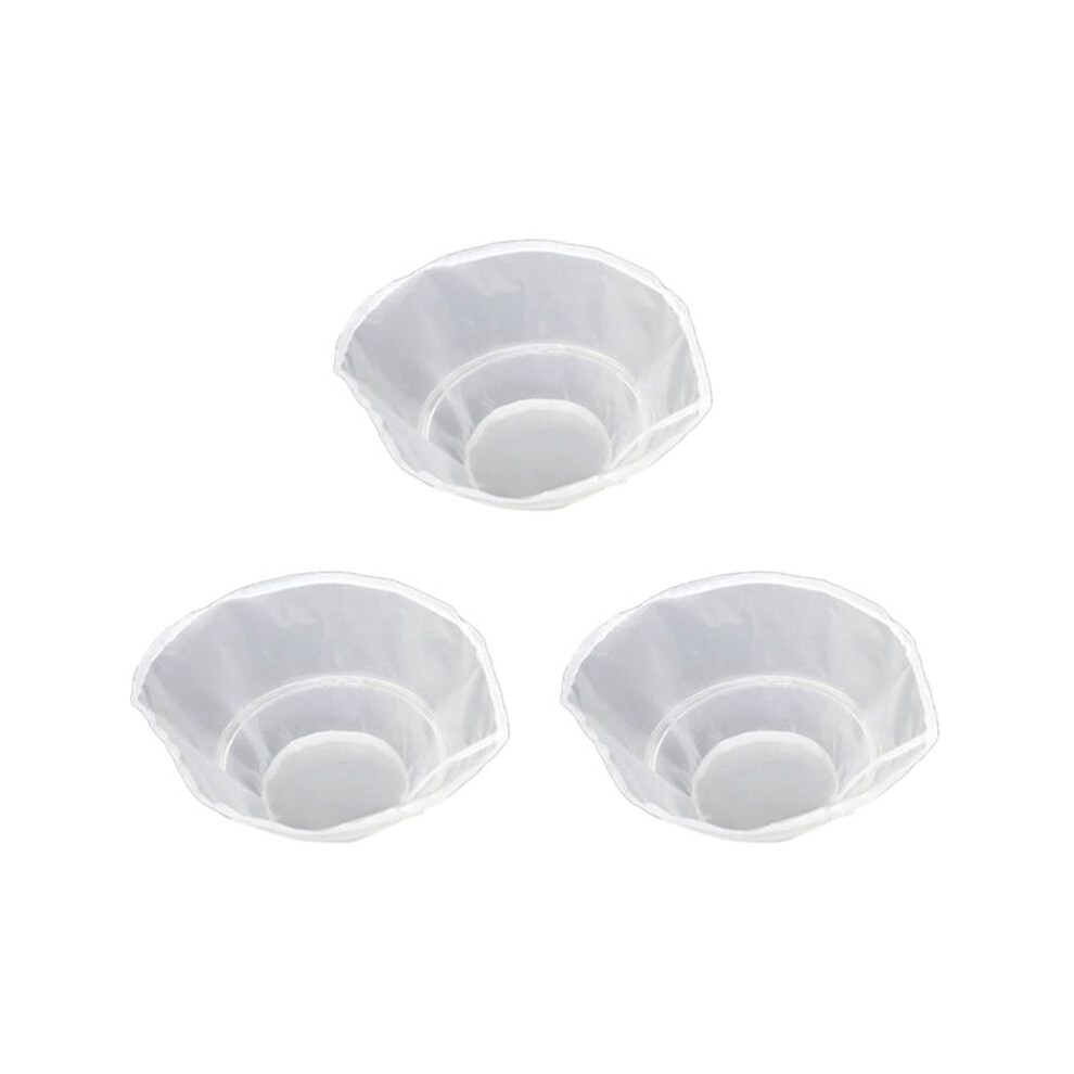 3X 160 Mesh Reusable Fine Mesh Wine Strainer Juice Soy Milk Nut Milk Tea Nylon Filter Bag Bowl Shape Food Coffee Filter Grain 4713037921656