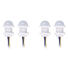4 Pezzi Interruttore Rilevatore Sensore PIR Intelligente 110 V 220 V Sensore di Movimento A Infrarossi per Corpo Umano Interruttore Luce Automatico