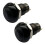 2X -Off Latching Waterproof 12mm Push Button  SPST 2A IP67, Black 1