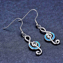 2X Exquisite Musical Symbol Earrings Treble Clef Note Earrings Earrings Note Earrings Temperament Female Earring