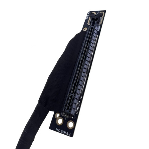 5X PCIE 4.0 X16 GPU Server  Card Extension Cable Woven Mesh Cable Bundle Right Out GEN4 Extension Cable,30cm 1