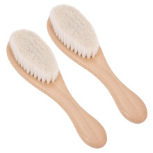 2X Manico Nel Legno Parrucchiere Spazzola Nel Fibra Morbida Barbiere Collo Spolverino Pulizia Spazzola Strumenti per Lo Styling Dei Capelli