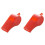 10 Pcs Sports Referee Plastic Assorted Color Whistle W String 1