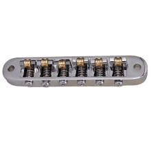 2X Ponte per Chitarra Elettrica Argento Tune-O-Matic Roller Sella Bridge Lp Made Nel Korea