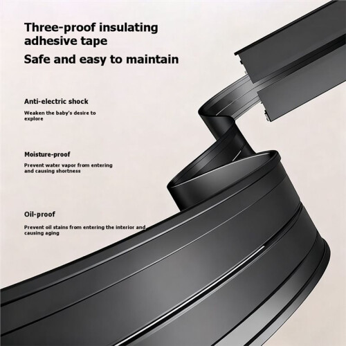50cm Induction Lamp Wall Track Socket Can Accommodate 3-5 Sockets 13A Multifunctional Track Socket C 2