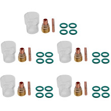 35Pcs / Ensemble 12Ensemble de Tasse En Verre  Tig Lentille de Gaz Du Corps de Pinces Tronquées Torche Soudage pour Accessoires de Soudage