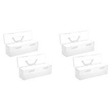 4Pcs Paint Storage Box  Storage Box Handle,30 Bottle Capacity Paint Storage Box for 2 Fluid Ounces Acrylic Paint