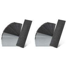 48PCS Sandpaper Assortment 12 Grits Wet Dry Sandpaper Sheets,Silicon Carbide Sanding Paper 120 to 3000 Grit Sandpapers