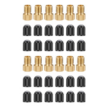 12PCS Presta Valve Adaptors, Convert Presta to Schrader Adapter for Bike, Inflate Tire Using Standard Pump