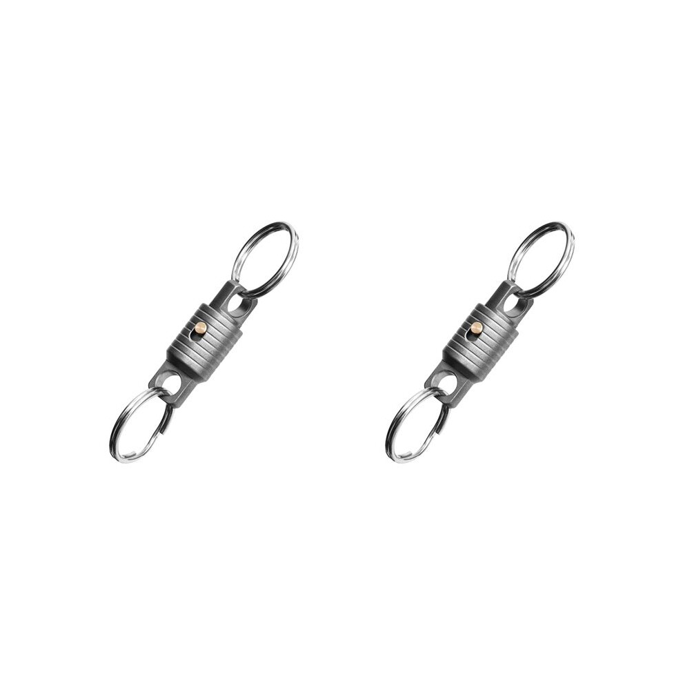 2X Titanium Alloy Keychain Portable Quick Dismantling Household Outdoor Tool 4712660555948
