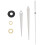 2X Mouvement Mecanisme D'horloge Quartz 3 Aiguilles Blanc 7