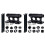2X Support de Vélo Fixe pour Voiture, Support D'Axe Traversant, Support de Fourche Boost, Support de Toit pour Vélo de Route, VTT, Support de Vélo 1