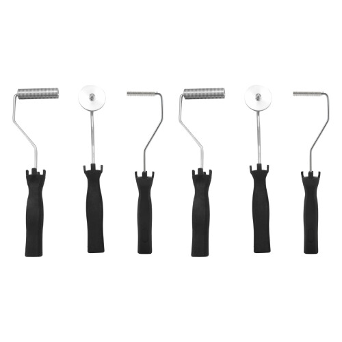 6Pcs Fiberglass Roller Kit Bubble Paddle Tool Laminating Roller Kit for FRP Mould