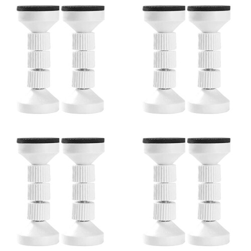 Adjustable Threaded Bed Frame Anti-Shake Tool for Bed,Headboard Stoppers,Prevent Loosening Anti-Shake Fixer(8Pcs White )