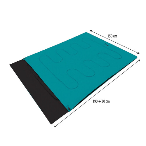 Double Sleeping Bag, Blue, Lightweight, Compact 2