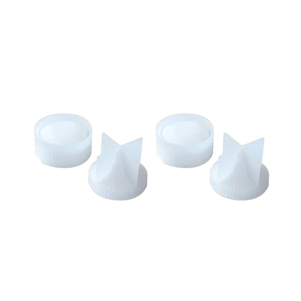 2X Gypsum Candle Cup Silicone Mold Diy Cement Concrete Vase Mold Handmade Epoxy Resin Storage Box Ornaments 4711448338834