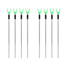 8PZ Supporto per Canna da Pesca Nel Metallo Regolabile Supporto per Canna da Pesca Un Telaio Fisso Forniture