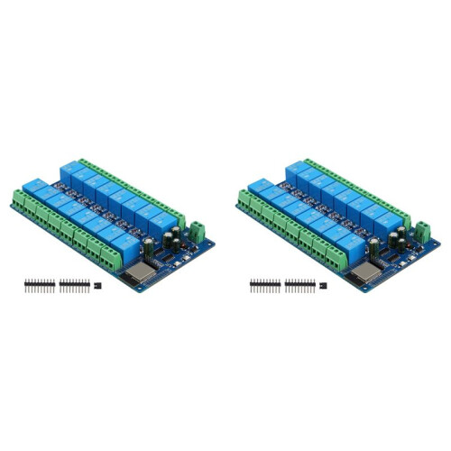 2X 16 Channel Relay Module DC5-12V Power Supply ESP32 Development Board ESP32-WROOM Secondary Development Module