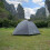 Kampeertent, donkergrijs, 4-persoons, waterdicht 3