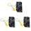 3pcs 135cm Dragon and Phoenix Katana Samurai Sword Bag Tissu Black 1