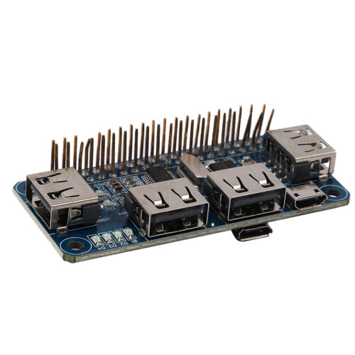 2X 4  USB HUB HAT for Raspberry Pi 3 / 2 / Zero W Extension Board USB to UART for Serial Debugging