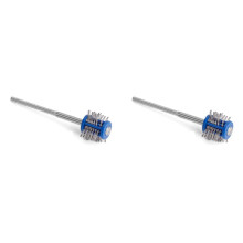 2X Pro Texturning Brushes Professional Polishing Grit Mounted Matt Wire Brush with Handle DIY Jewelry Making Tools
