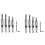 Center Drill Bit Set 10 PCS Self Centering Hinge Tapper Core Drill Bit Set for Woodworking, Door Window Drill Bits 1