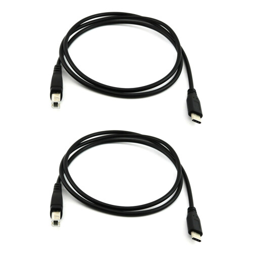 2X USB-C USB 3.1 C Typ Stecker Auf USB 2.0 B Typ Stecker Daten Kabel Mobil Telefon Drucker