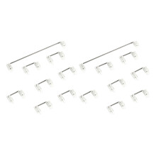 2X Mechanische Tastatur Kirsche Mx  Kirsch Baum Stabilisator mit Platinenmontage Klares Transparentes GehäUse