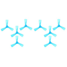 4 Coppia per Nazgul Cine 2525 2.5 Pollici Tri-Blade / 3 Blade Propeller Prop CW CCW per FPV ProTek25 Drone Part-Blu