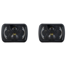 2PCS H6054 7X6Inch 5X7 Inch LED Projector Headlight Square Sealed for Plym Cherokee XJ YJ