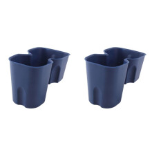 2X Marineblauwe Auto Waterbekerhouder Opbergdoos Antislip Vaste Drankhouder voor / voor Seagull
