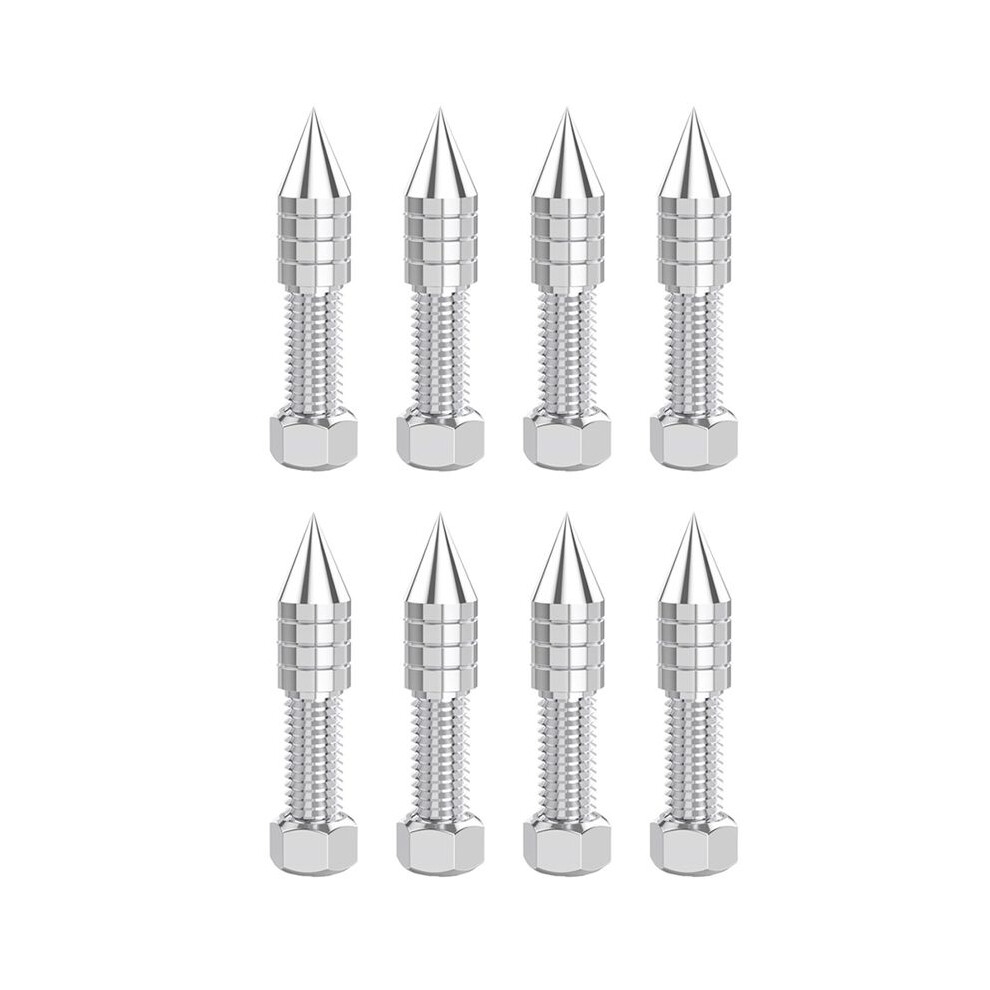 8 Pcs Stainless Steel Speaker Spikes Hifi Audio Amp Subwoofer Isolation Stand Foot Cone Adjustable Height M6 4714120679416