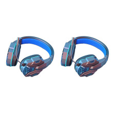 2X Wireless Headset Gaming Headset Surround Sound RGB Gaming Headphone with Mic for PS4 PC Gamer Black
