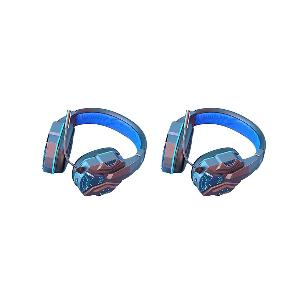 2X Wireless Headset Gaming Headset Surround Sound Rgb Gaming Headphone With Mic For Ps4 Pc Gamer Black 4714120659296