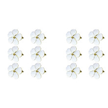 12Pcs Flower Napkin Ring,Floral Serviette Buckles Napkin Holder Dining Tables Setting Decor