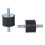 8 Pieces M10 Rubber  Double External Thread Rubber Anti-Vibration Vibration Isolator Durable 2