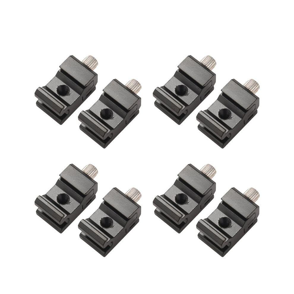 8 Pack Cold Shoe Bracket Adjustable Metal Cold Shoe Adapter Mount For Dslr Camera Flash Shoe Mount Light 6032819448807