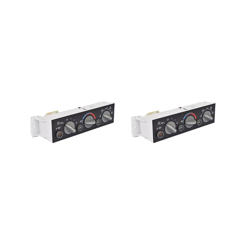 2X Car A/C Heater Climate Control Panel 9378805 16231165 For Chevy Yukon 1996-2000 With Rear Window Defogger 4714120353514