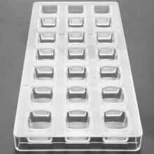 2X 3D Chocolate Mold Homemade Square Chocolate Diy Pastry Tools Polycarbonate Chocolate Moulds