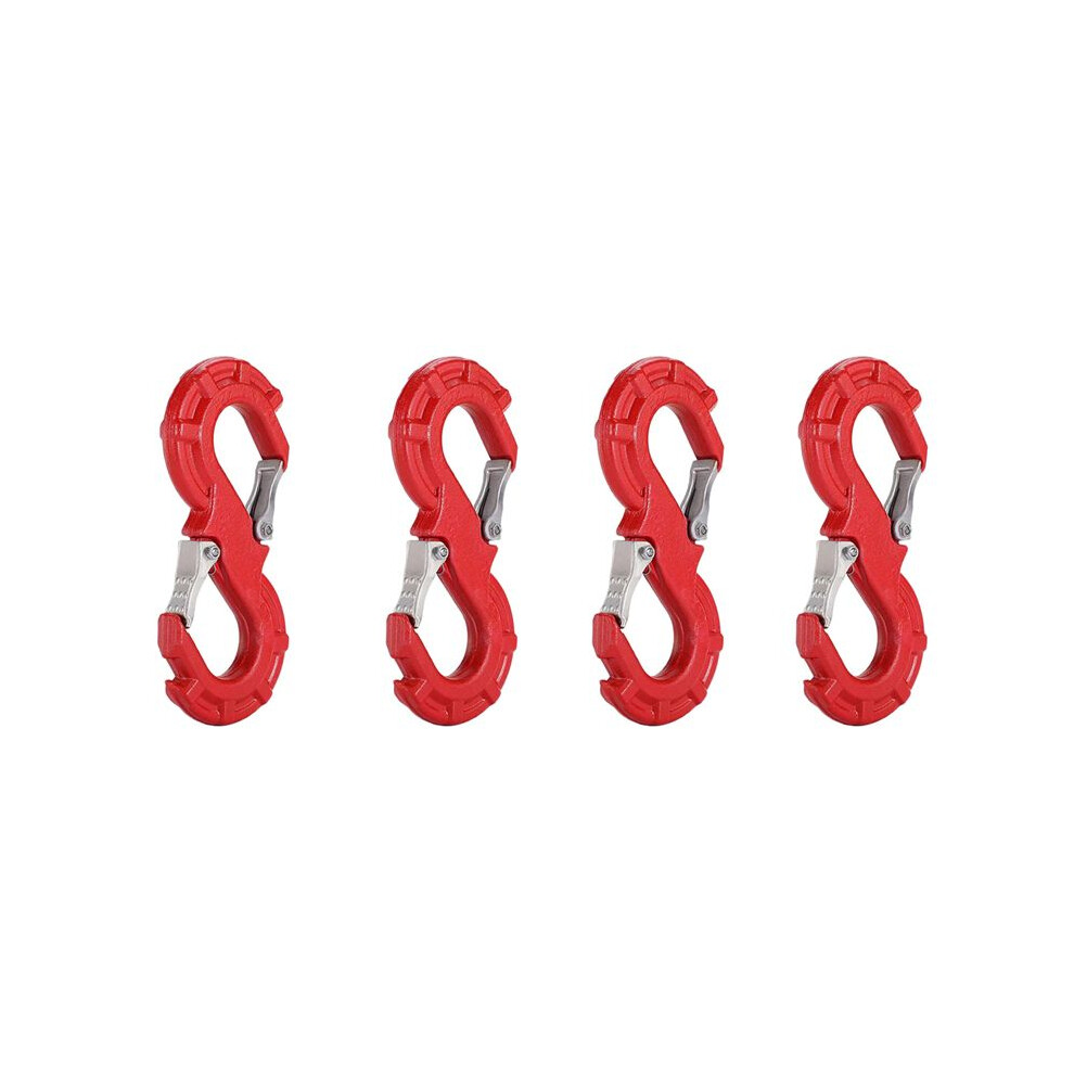 4X S-Shape Quick Rescue Shackle Trailer Winch Hook Car Jk Offroad Towing Recovery Kits 4X4 Winch Trailer Shackle Red 4711055600621