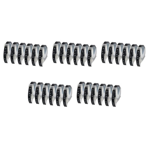 30 Pcs Label Tape Compatible with  Embossing Label Tape for  Label Maker 1880  E-101 9mm x
