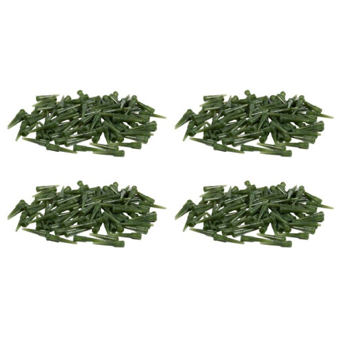 400 Pezzi Plastica Verde Conica Pinhead Glue Liquid Dispenser Needles 14G