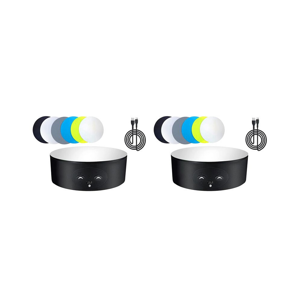 2X Rotating Display Stand, 360 Degree Automatic Mute Spin Turntable For Photography Display,Figures Collections Display 6033590086004