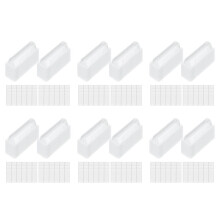 360 Bolsas de BáLsamo Labial de PláStico Transparente, Soporte para Dinero, CúPulas de PláStico con Cinta de Doble Cara para Manualidades DIY