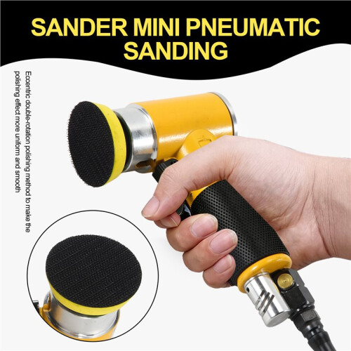 2 / 3Inch Air Sander Pneumatic Polisher Grinder Buffer Double Acting Track Polisher A 2