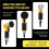 2 / 3Inch Air Sander Pneumatic Polisher Grinder Buffer Double Acting Track Polisher A 6